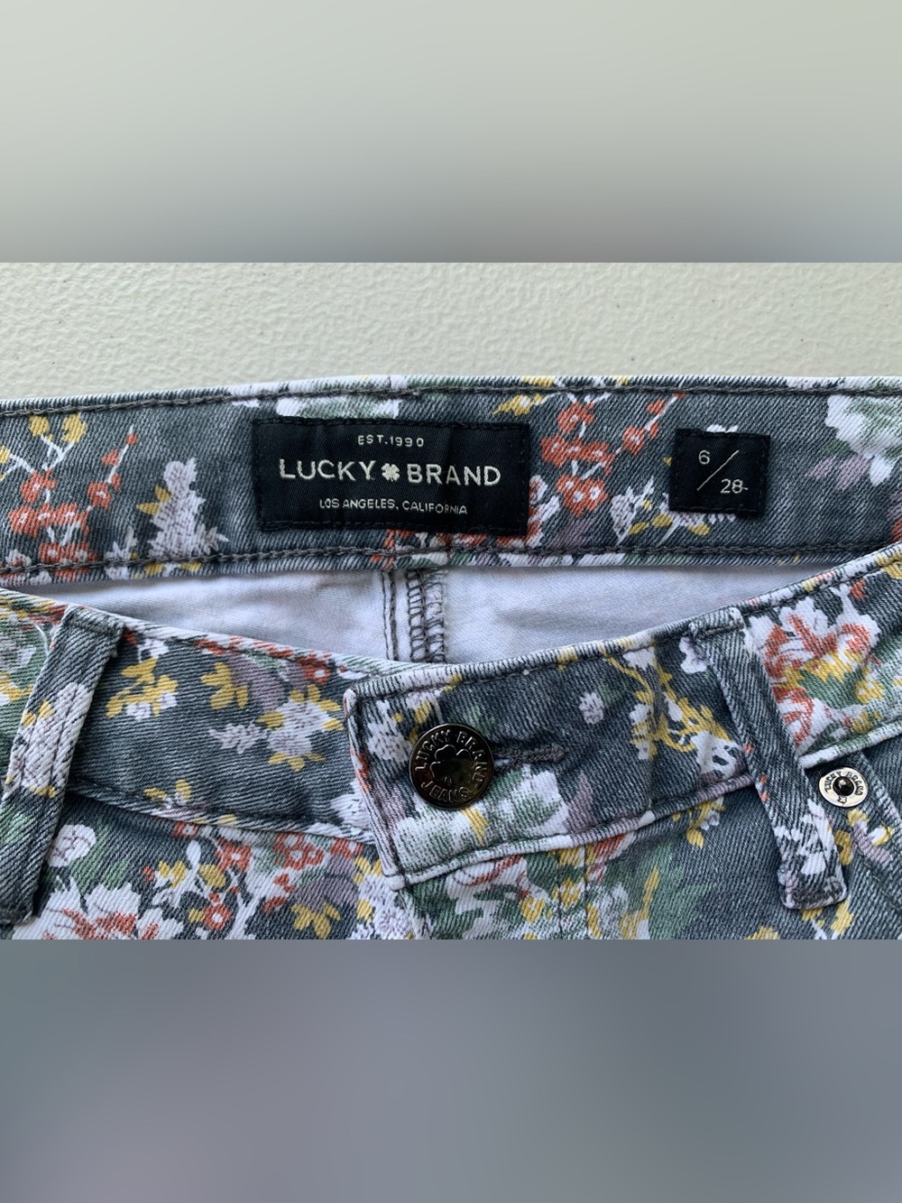 LUCKY BRAND Jeans Women's Size 6/28 Floral - Picture 9 of 10